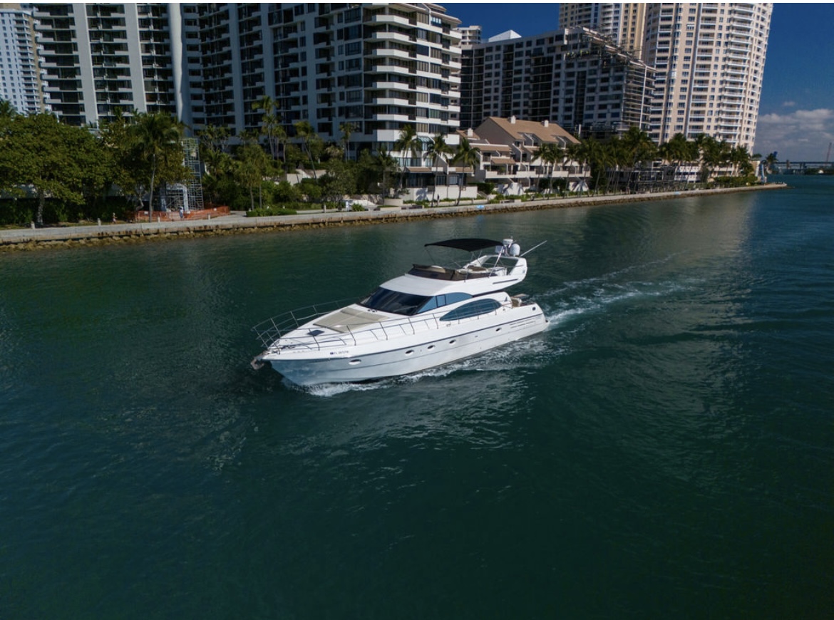 Cruising the channel past Brickell Key